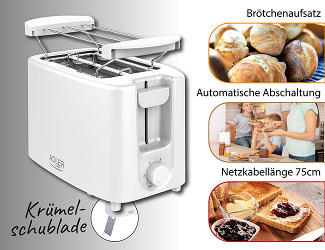 Toasters and Toast Makers – AD 3223 2-Slice Toaster - Carlat