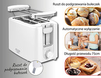Toasters and Toast Makers – AD 3223 2-Slice Toaster - Carlat