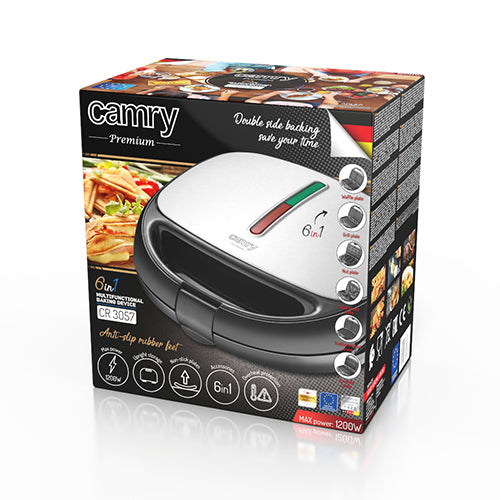 Toasters and Toast Makers – CR 3057 6-in-1 Sandwich Toaster - Carlat