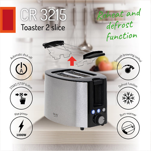 CAMRY Toasters and Toast Makers – CR 3215 2-Slice Toaster – image 9