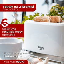 CAMRY Toasters and Toast Makers – CR 3219 2-Slice Toaster – image 11