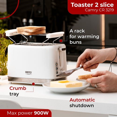 CAMRY Toasters and Toast Makers – CR 3219 2-Slice Toaster – image 13