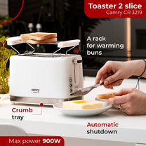 CAMRY Toasters and Toast Makers – CR 3219 2-Slice Toaster – image 13