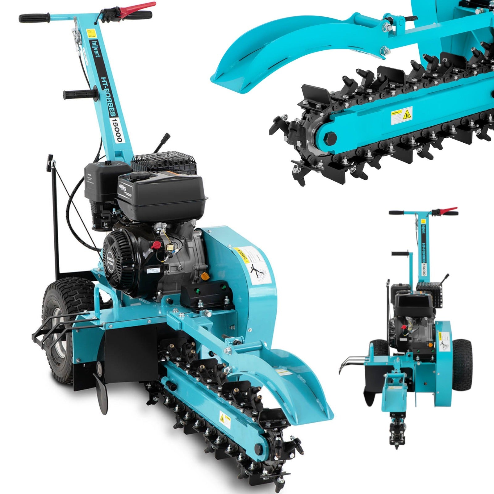 Tools – Chain excavator for linear excavations for wires, cables, - Carlat
