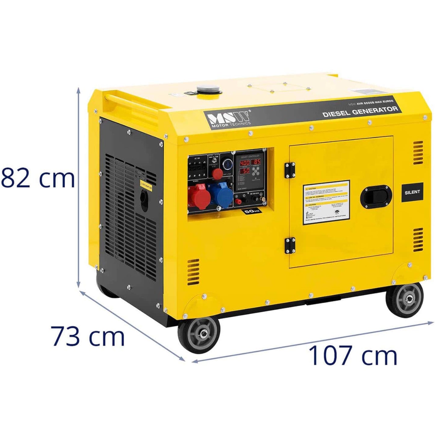 Tools – Diesel generator set on wheels 240/400 V 8500 - Carlat