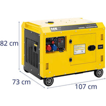 Tools – Diesel generator set on wheels 240/400 V 8500 - Carlat