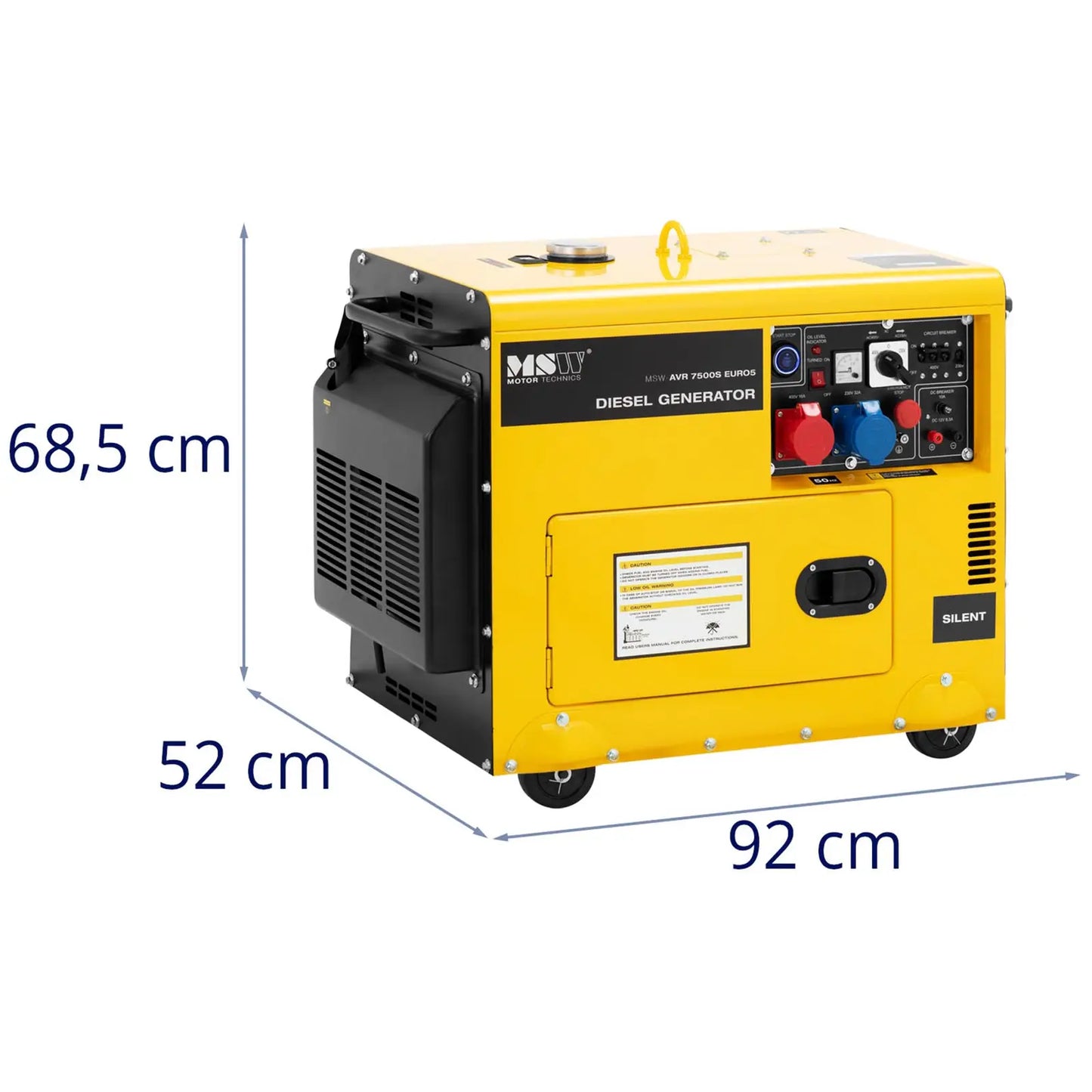 Tools – Diesel generator set on wheels 240/400 V 8500 - Carlat