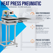 Tools – Double pneumatic heat transfer press 40 x 50 - Carlat