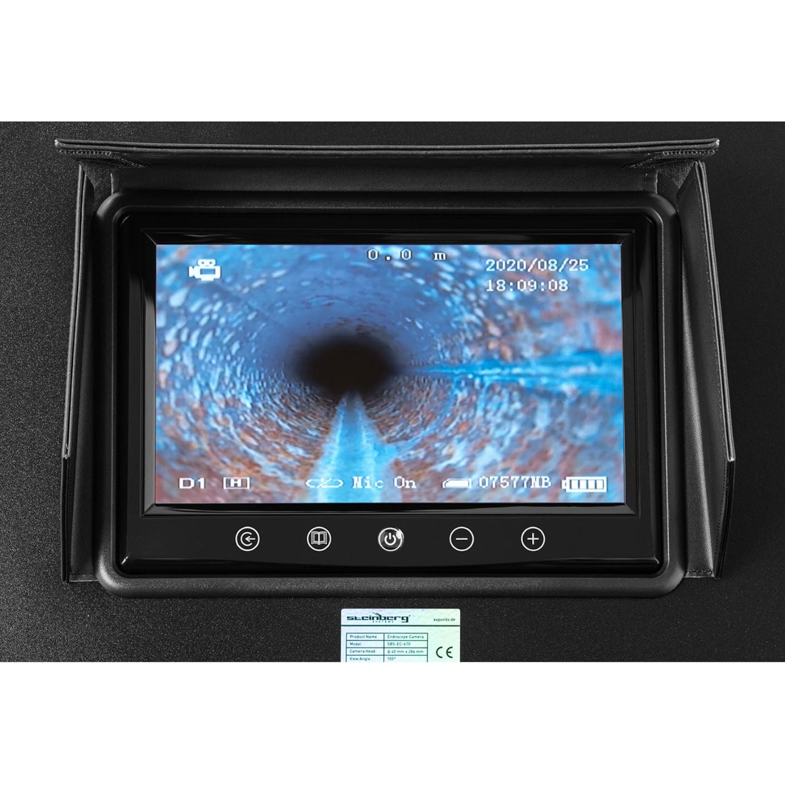Tools – Endoscope, LCD TFT inspection camera, 9'' diameter. pipes - Carlat