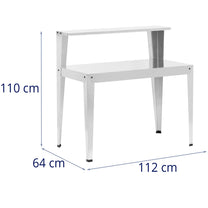 Tools – Garden table for planting plants with shelf, steel, - Carlat