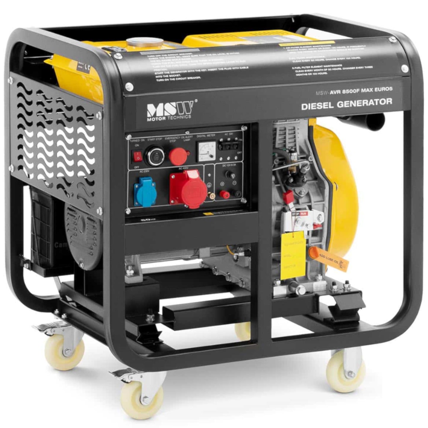 Tools – Mobile diesel generator set 240/400 V 8500 W - Carlat