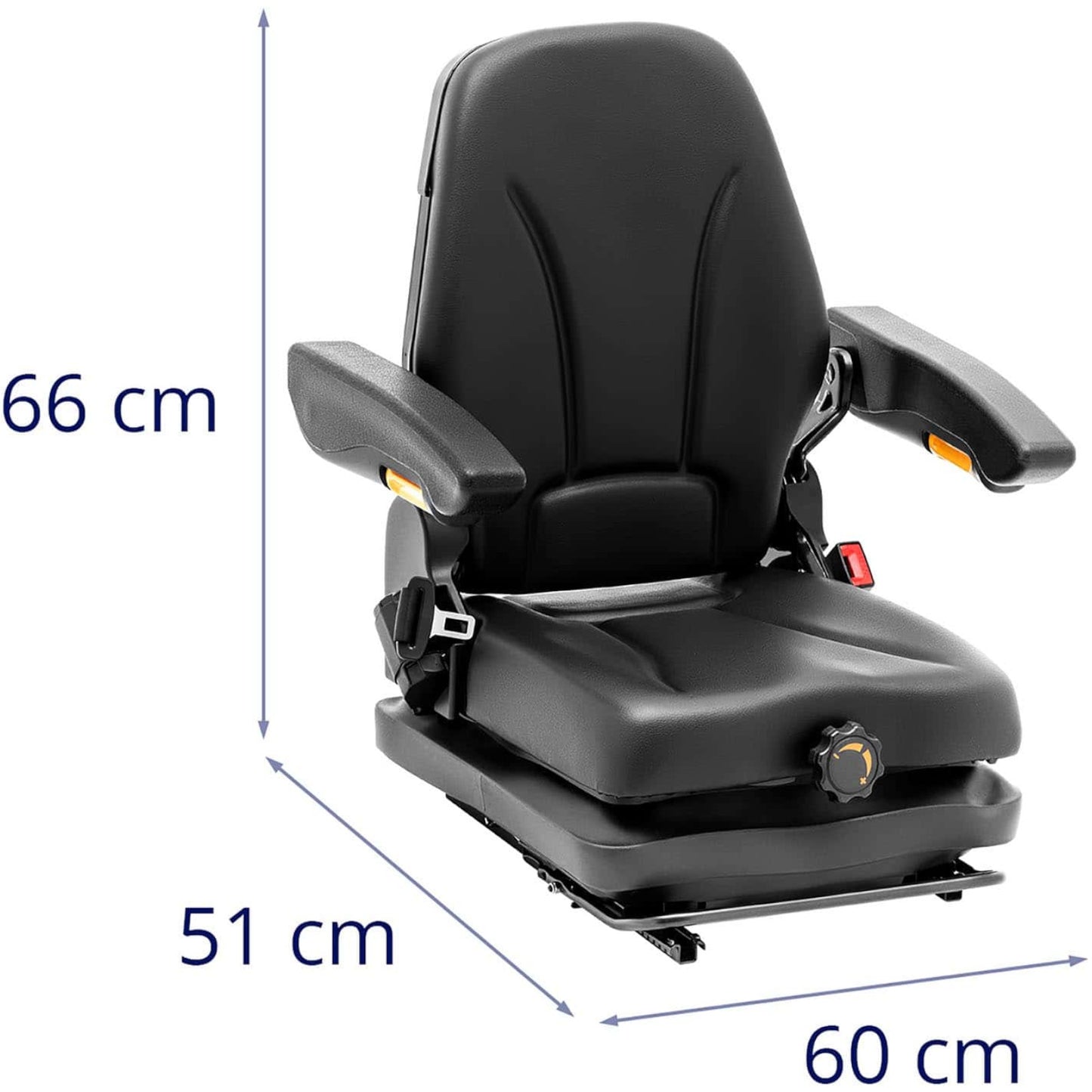 Tools – Seat, adjustable seat with armrests and tractor belt, - Carlat