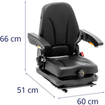 Tools – Seat, adjustable seat with armrests and tractor belt, - Carlat