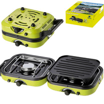 Tourist stove for camping double DUAL COMPACT + GRILL - Carlat