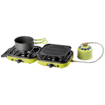 Tourist stove for camping double DUAL COMPACT + GRILL - Carlat