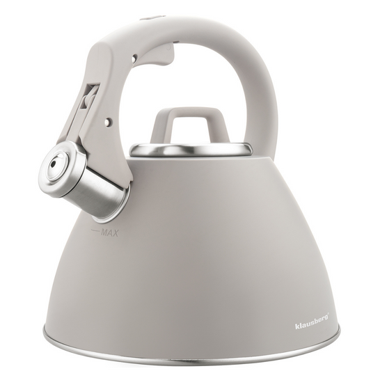 Traditional Teakettles – 2.5-liter gray steel kettle, Klausberg KB-7953 - Carlat
