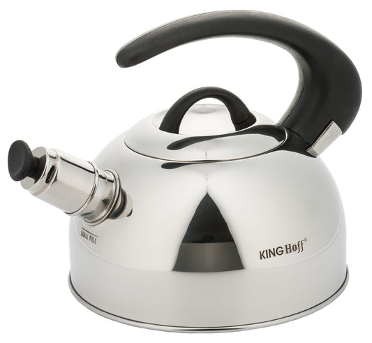 Traditional Teakettles – Kinghoff 1.8-liter Traditional Silver Kettle - Carlat