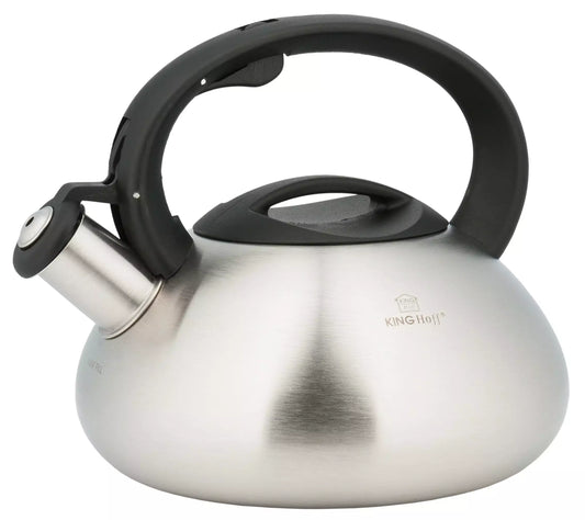 Traditional Teakettles – Kinghoff 2.2-liter Traditional Silver Kettle - Carlat