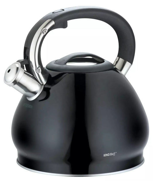 Traditional Teakettles – Kinghoff 3.4-liter Traditional Black Kettle - Carlat