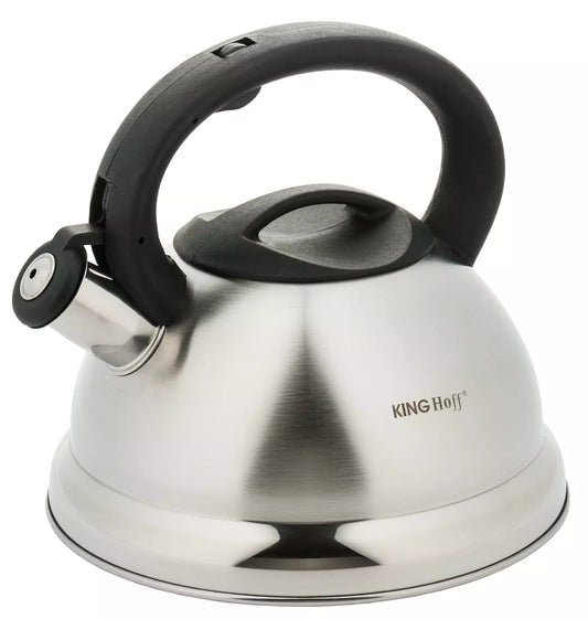 Traditional Teakettles – Kinghoff 3-Liter Traditional Silver Kettle - Carlat