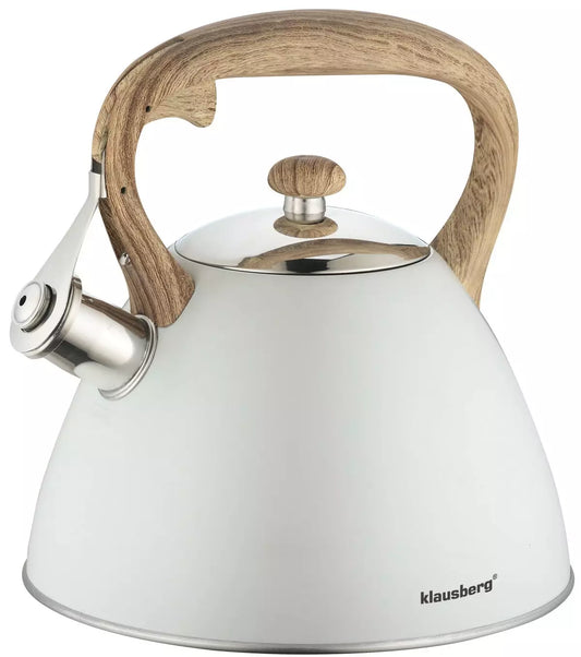 Traditional Teakettles – Klausberg 3L Traditional Kettle, Light Gray - Carlat