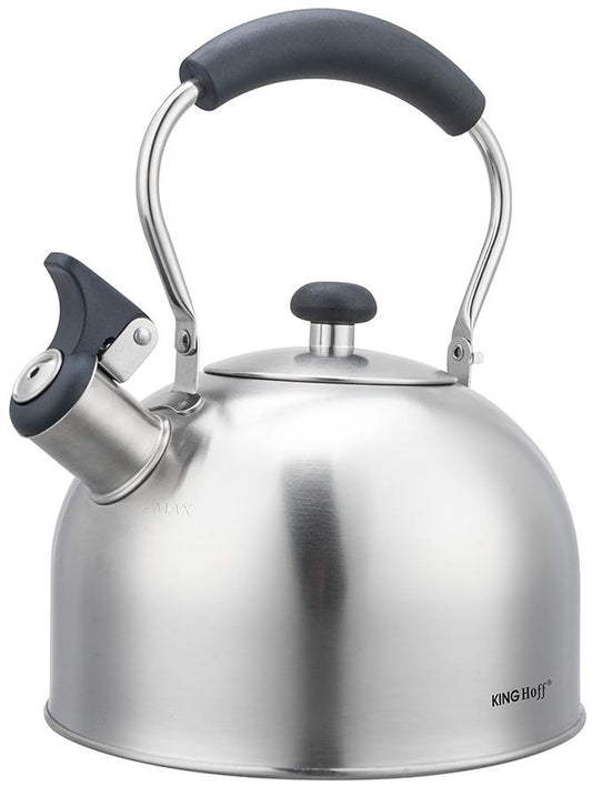 Traditional Teakettles – Whistling kettle, 2.5 L, stainless steel, Kinghoff, KH-1859 - Carlat