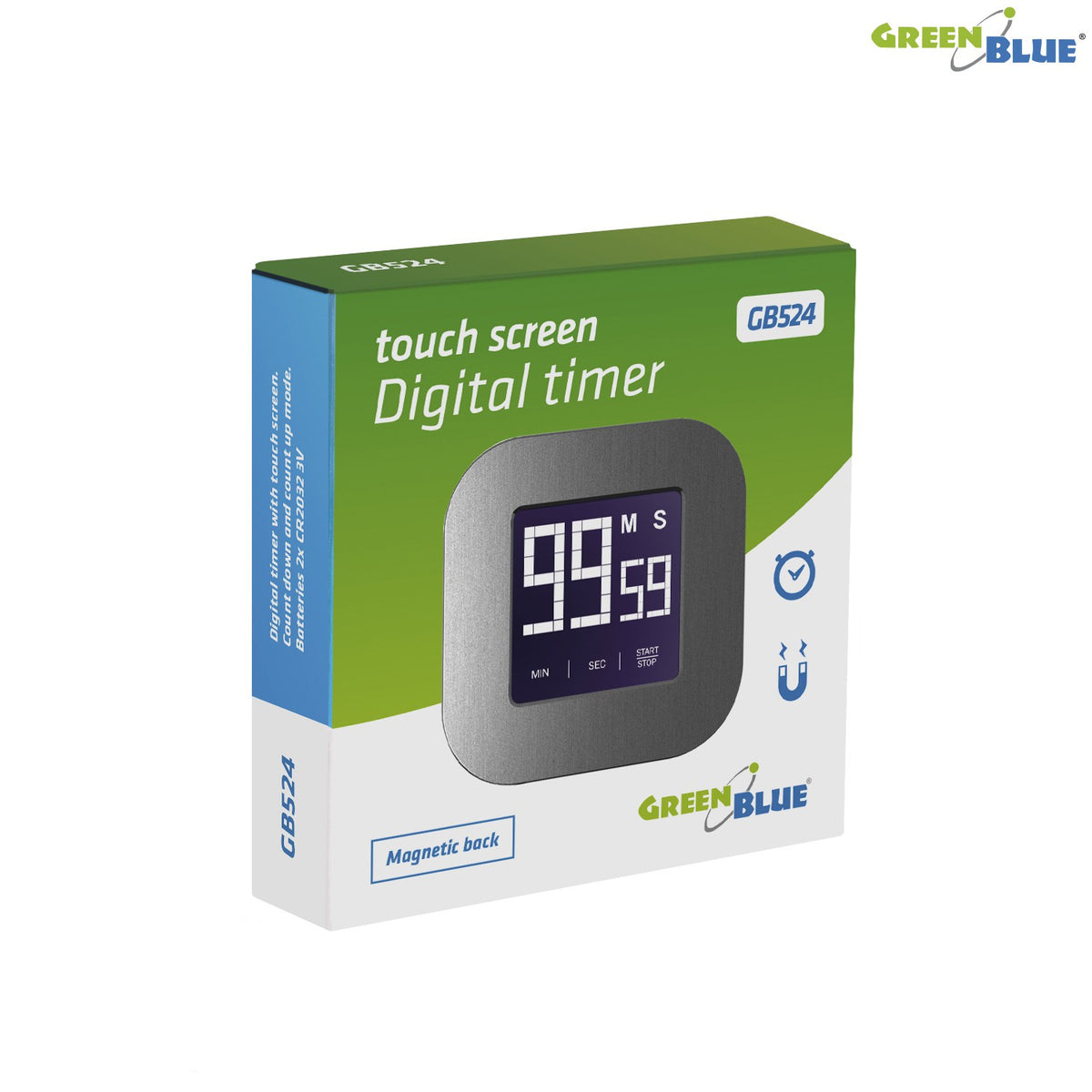 Training – GB524 46005 Digital Stopwatch and Magnetic Timer with Touchscreen
