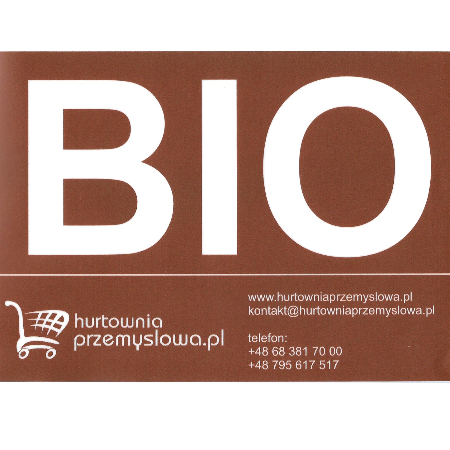 Trash Cans – BIO sticker sticker for a trash bin, - Carlat