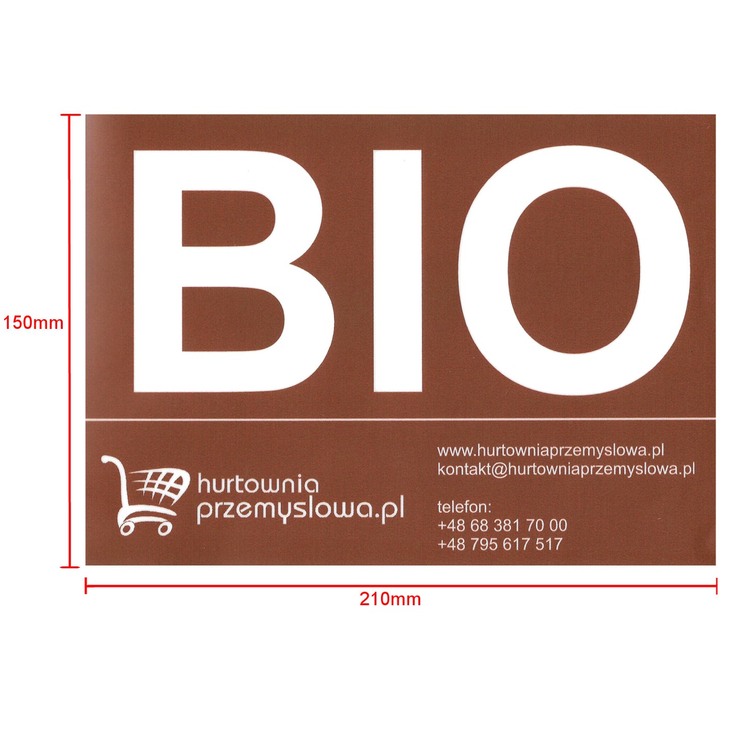Trash Cans – BIO sticker sticker for a trash bin, - Carlat