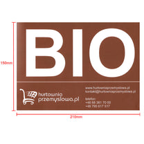 Trash Cans – BIO sticker sticker for a trash bin, - Carlat