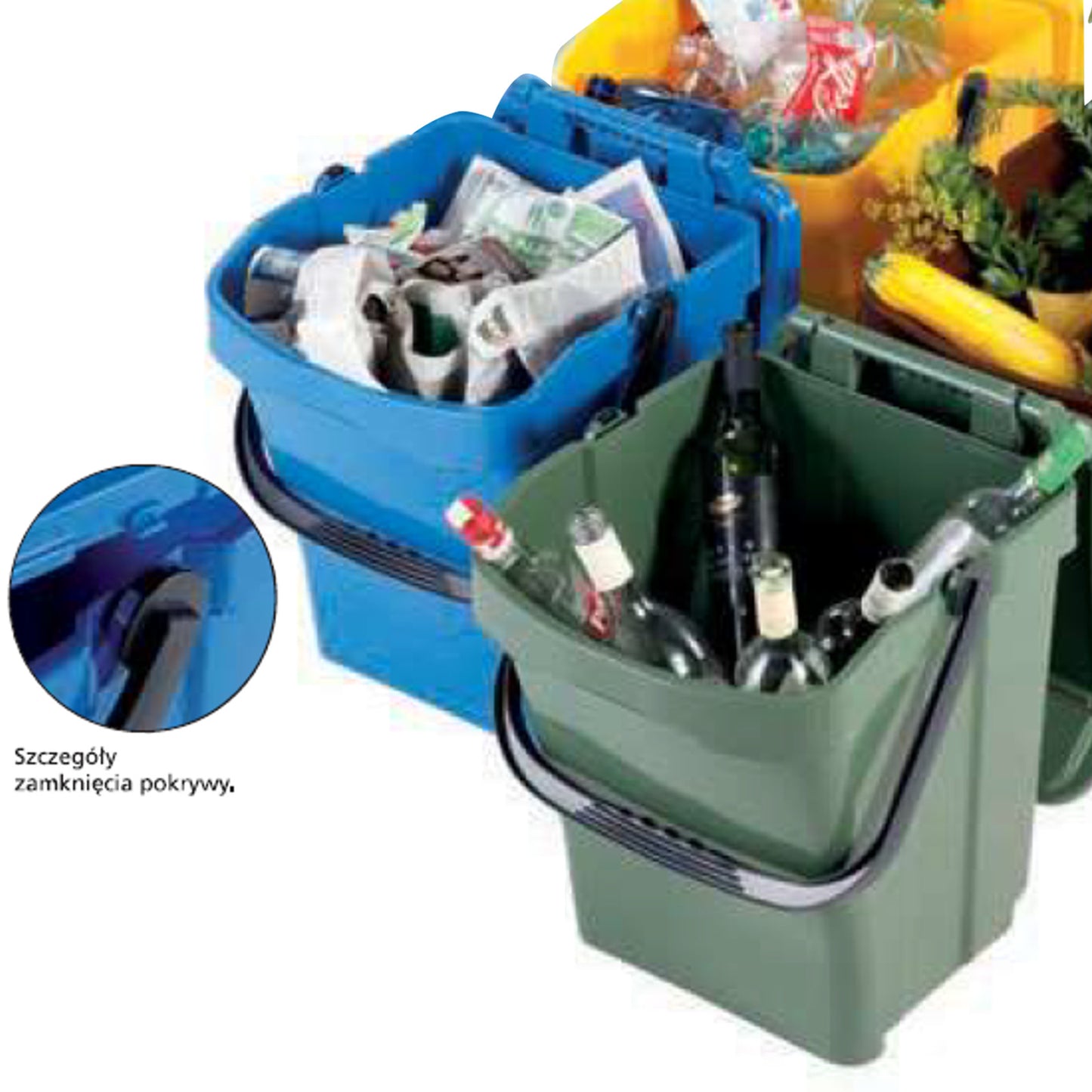 Trash Cans – Basket container for sorting garbage sorting into - Carlat