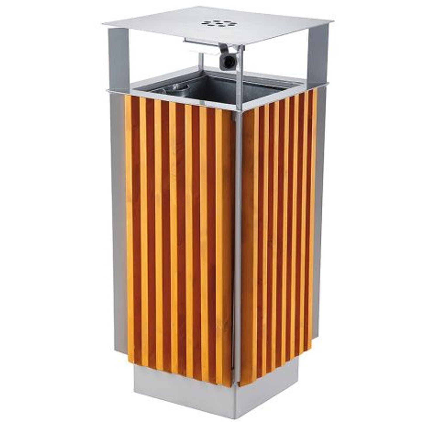 Trash Cans – City bin with ashtray and removable metal - Carlat