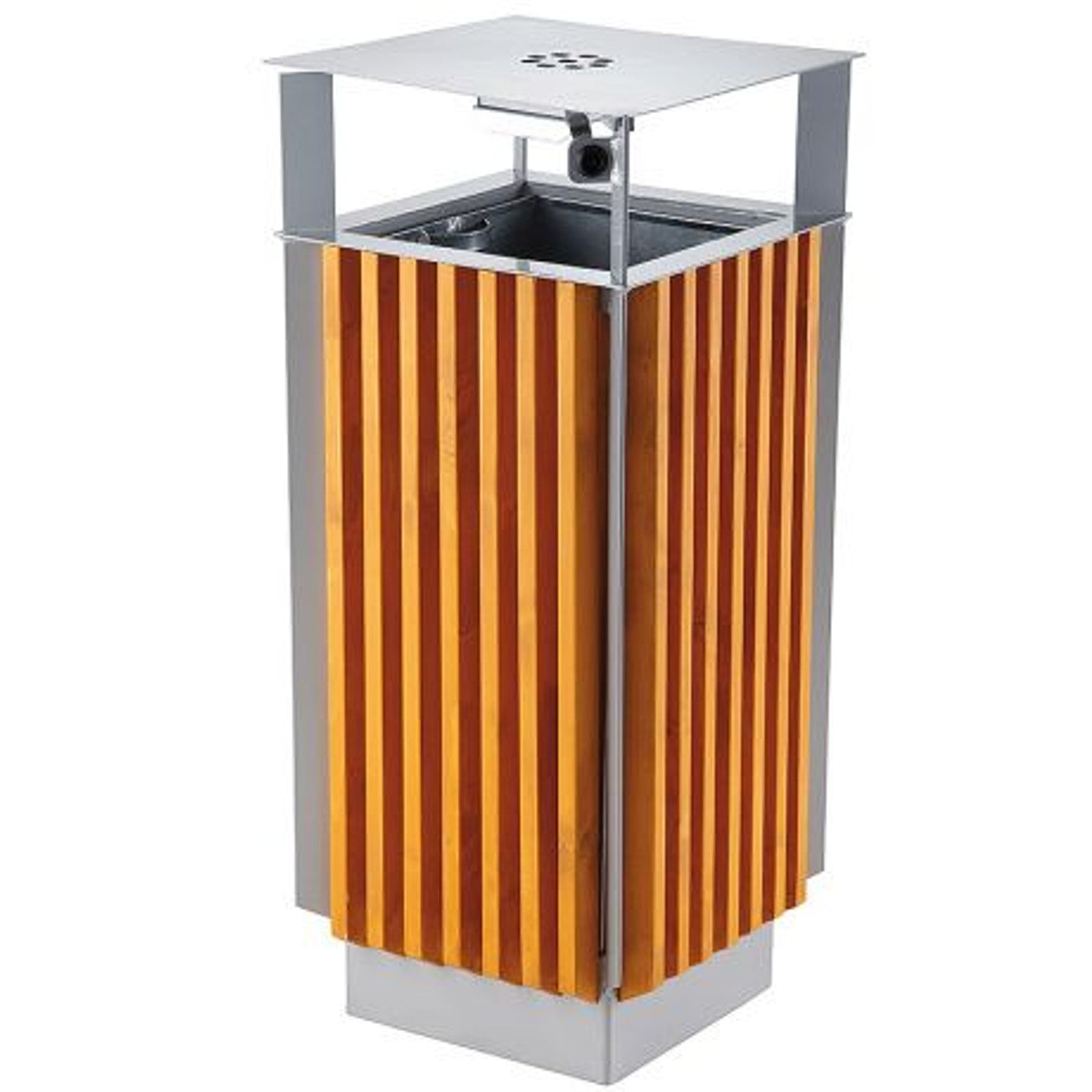 Trash Cans – City bin with ashtray and removable metal - Carlat