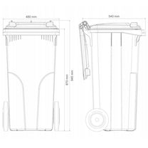 Trash Cans – Container bucket for waste and garbage Europlast - Carlat