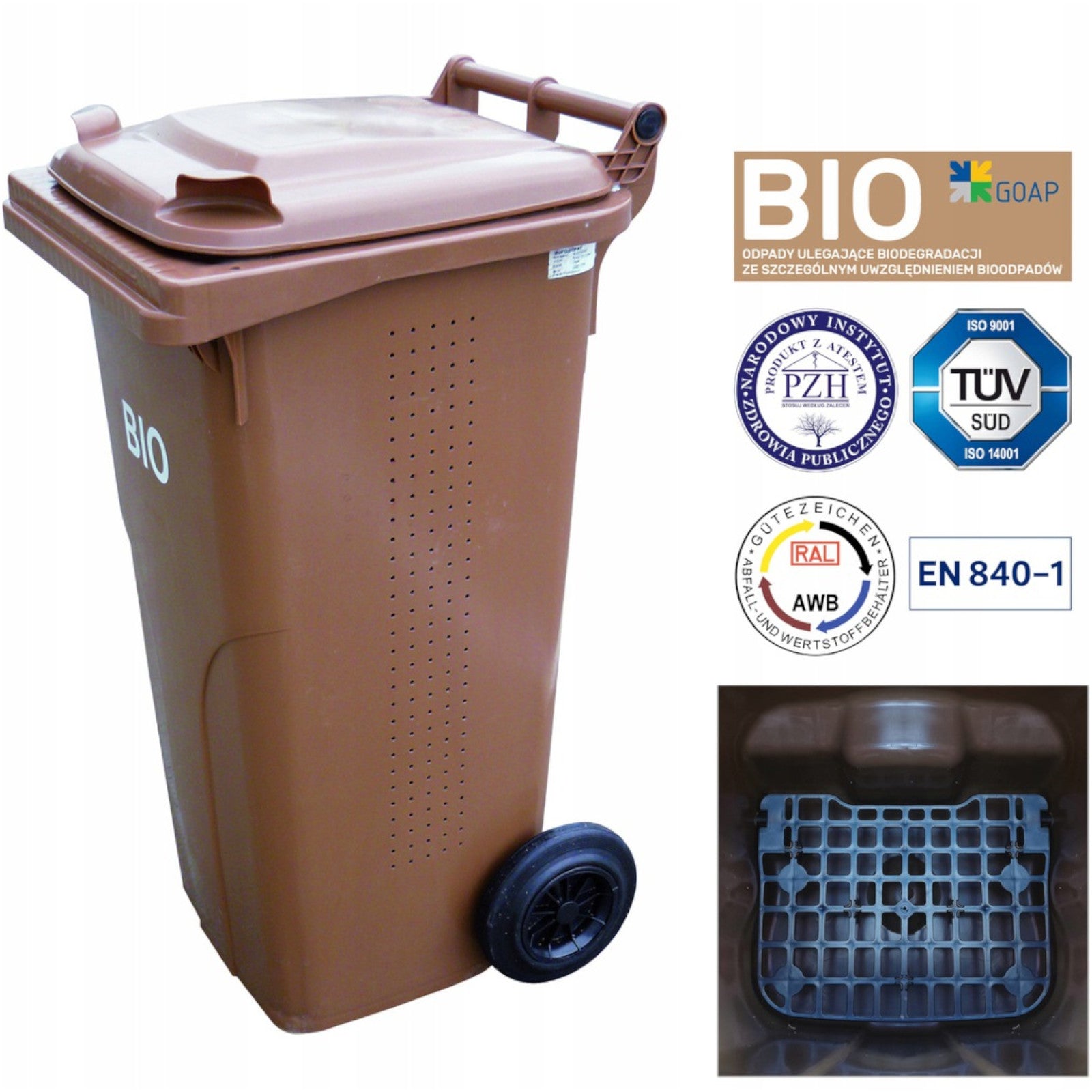 Trash Cans – Container bucket for waste and garbage Europlast - Carlat
