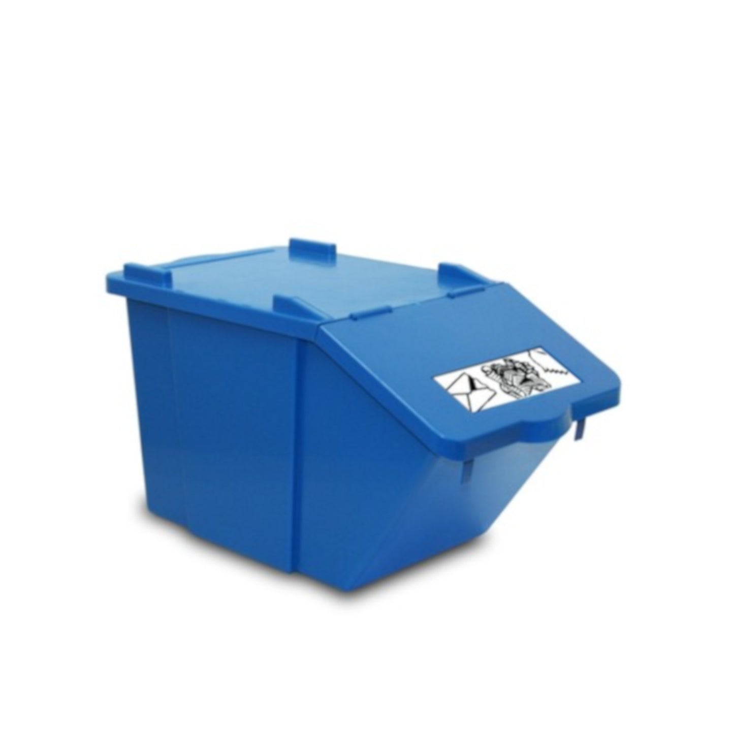 Trash Cans – Double-decker waste sorting container - blue, 45L - Carlat