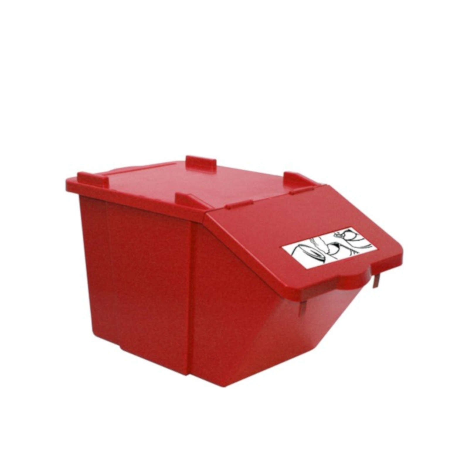 Trash Cans – Double-decker waste sorting container - red, 45L - Carlat