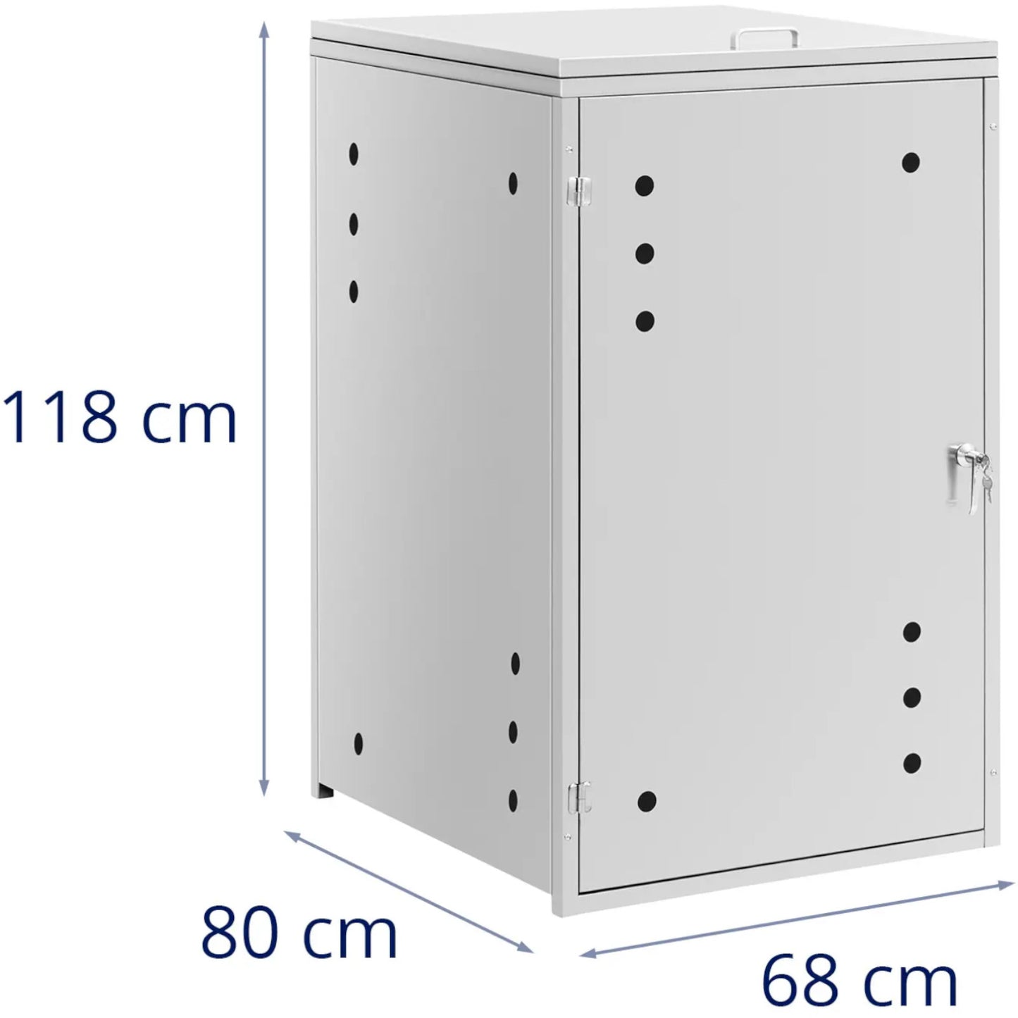 Trash Cans – Garbage bin cover with ventilation, 240 liters - Carlat