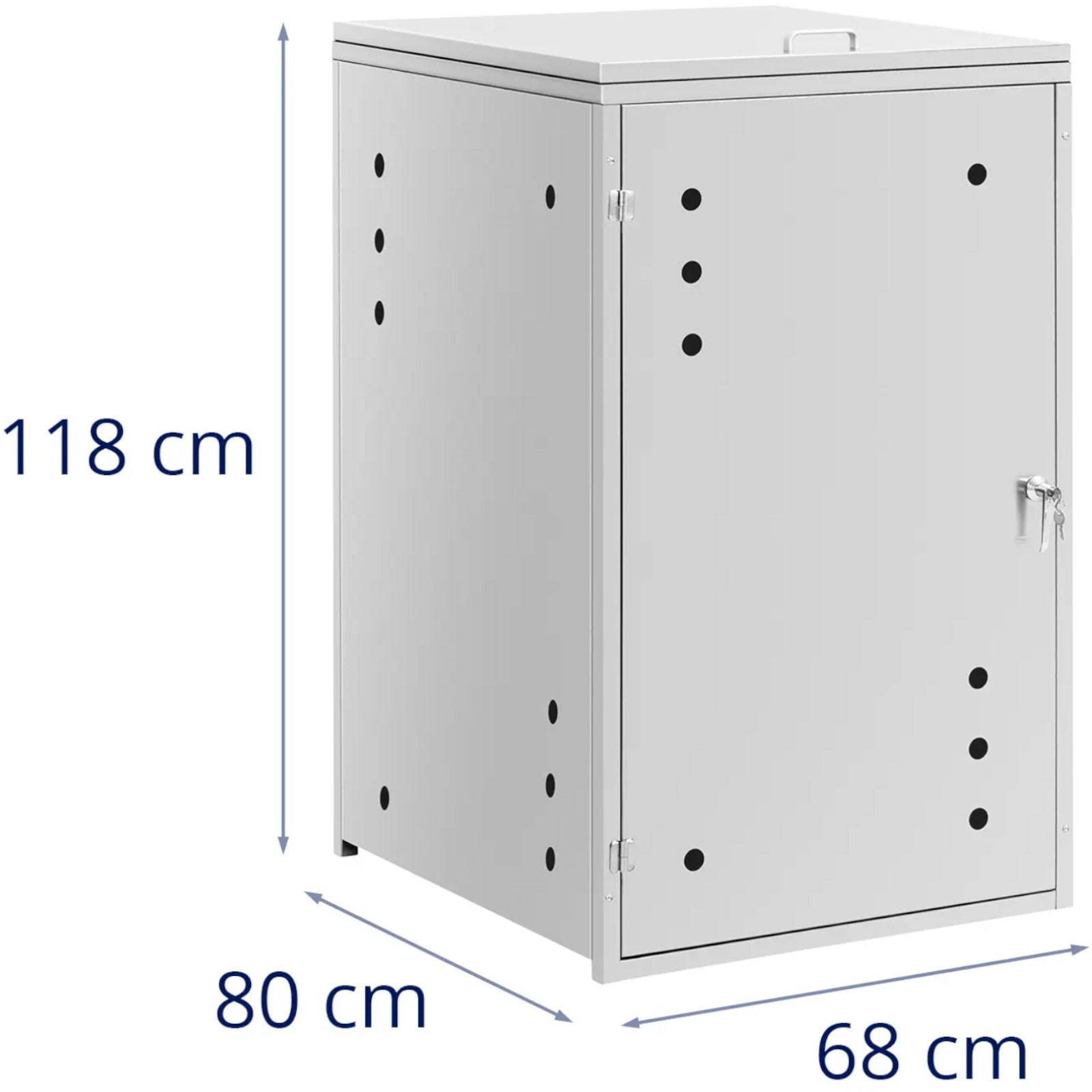 Trash Cans – Garbage bin cover with ventilation, 240 liters - Carlat