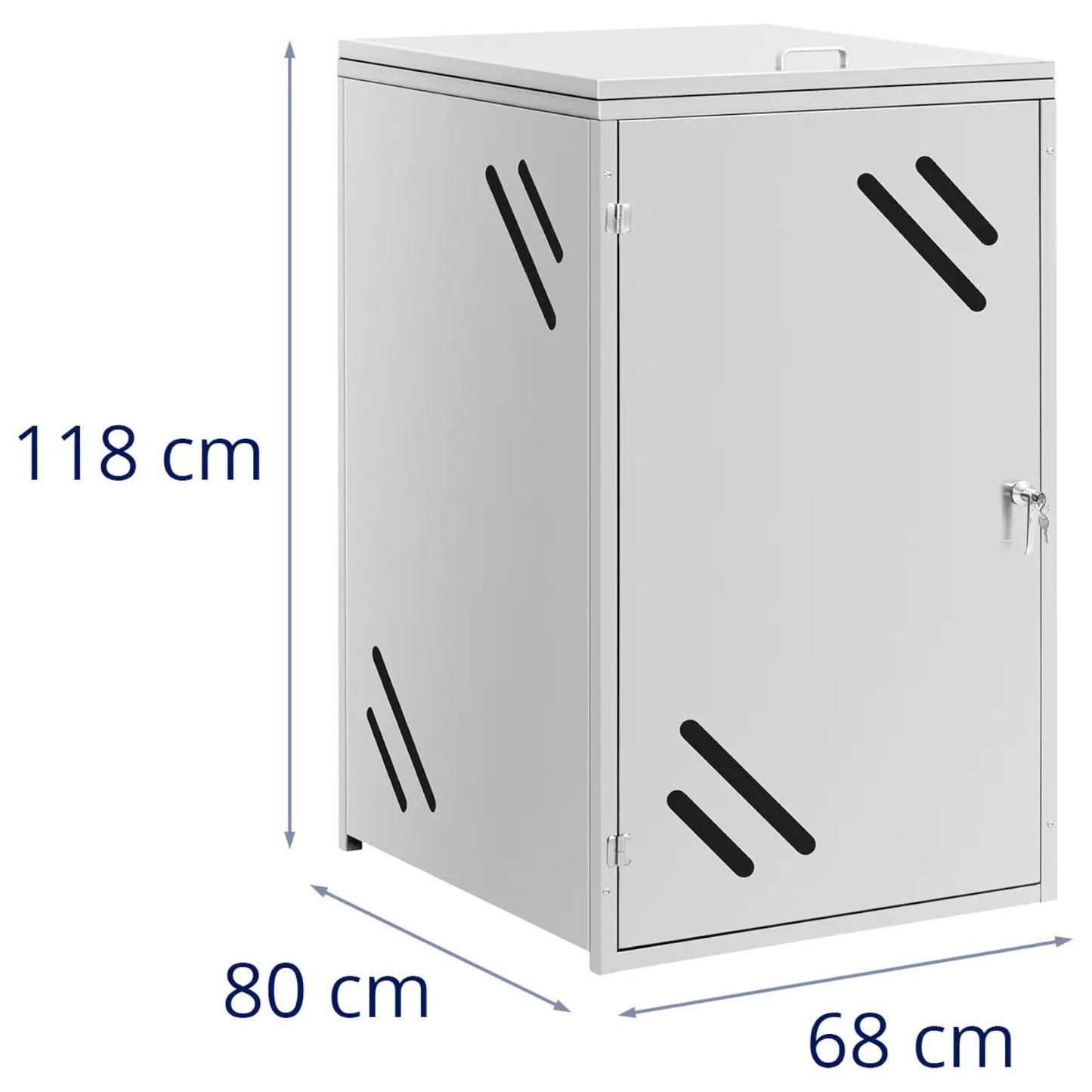 Trash Cans – Garbage bin cover with ventilation holes, 240 - Carlat