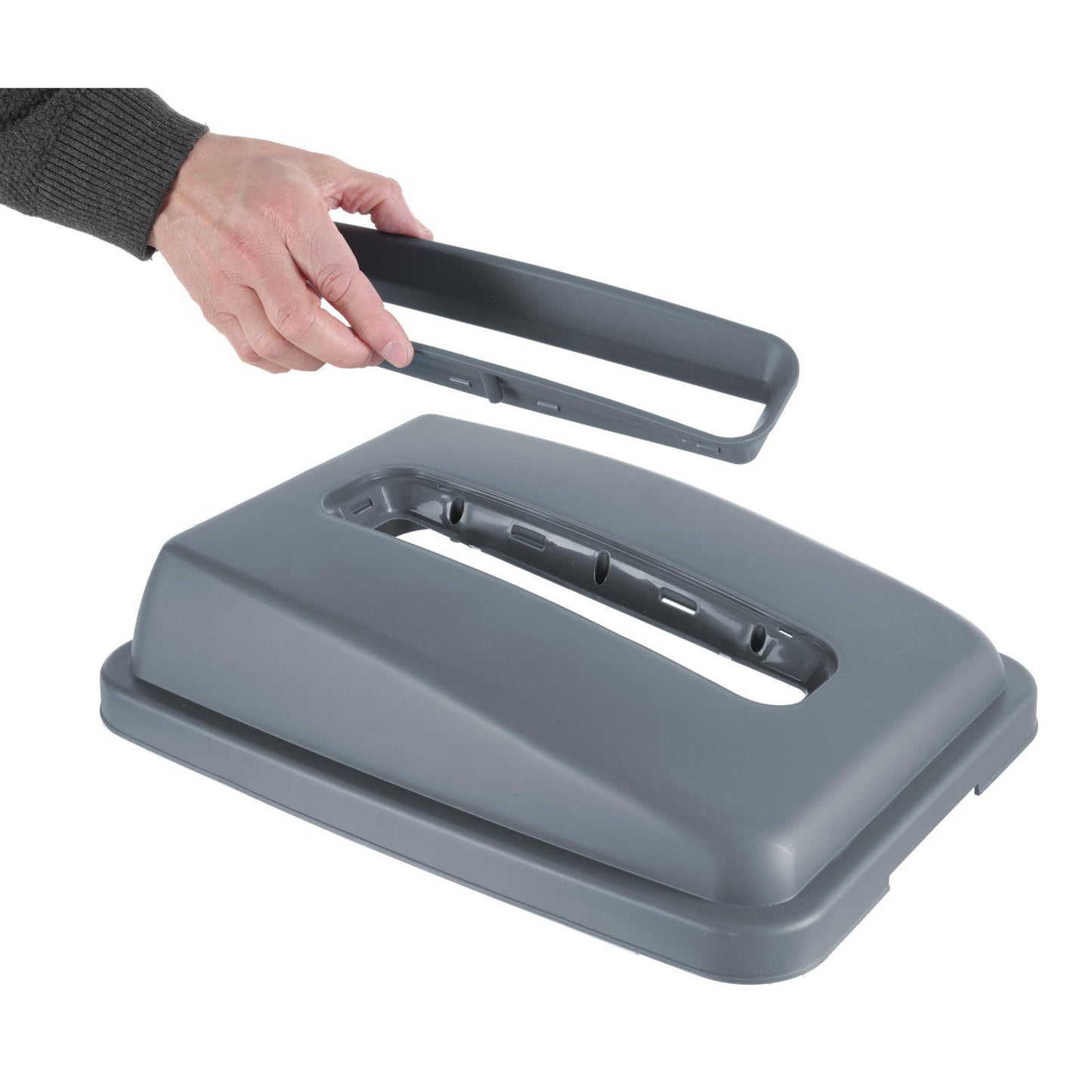 Trash Cans – Lid with a rectangular opening for the - Carlat