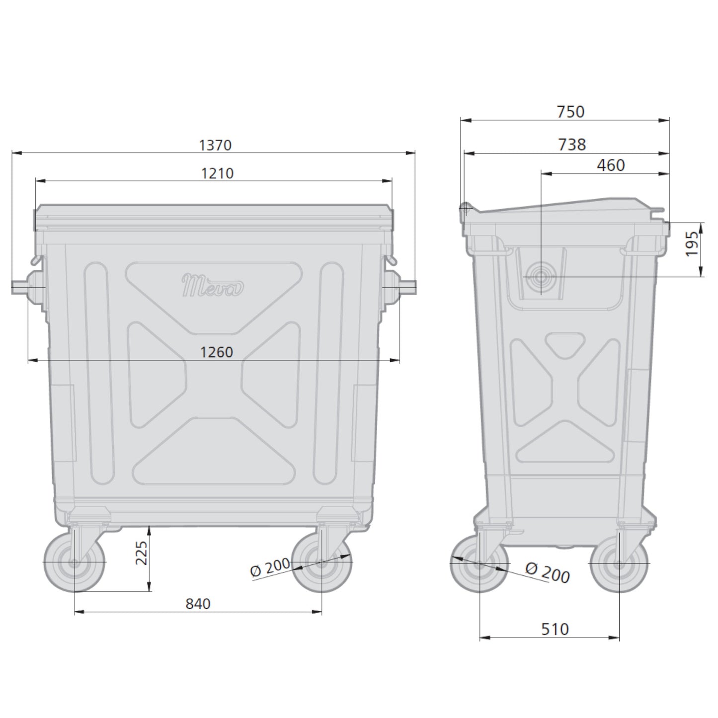 Trash Cans – Metal Steel Waste Container Garbage Ash Refractory - Carlat