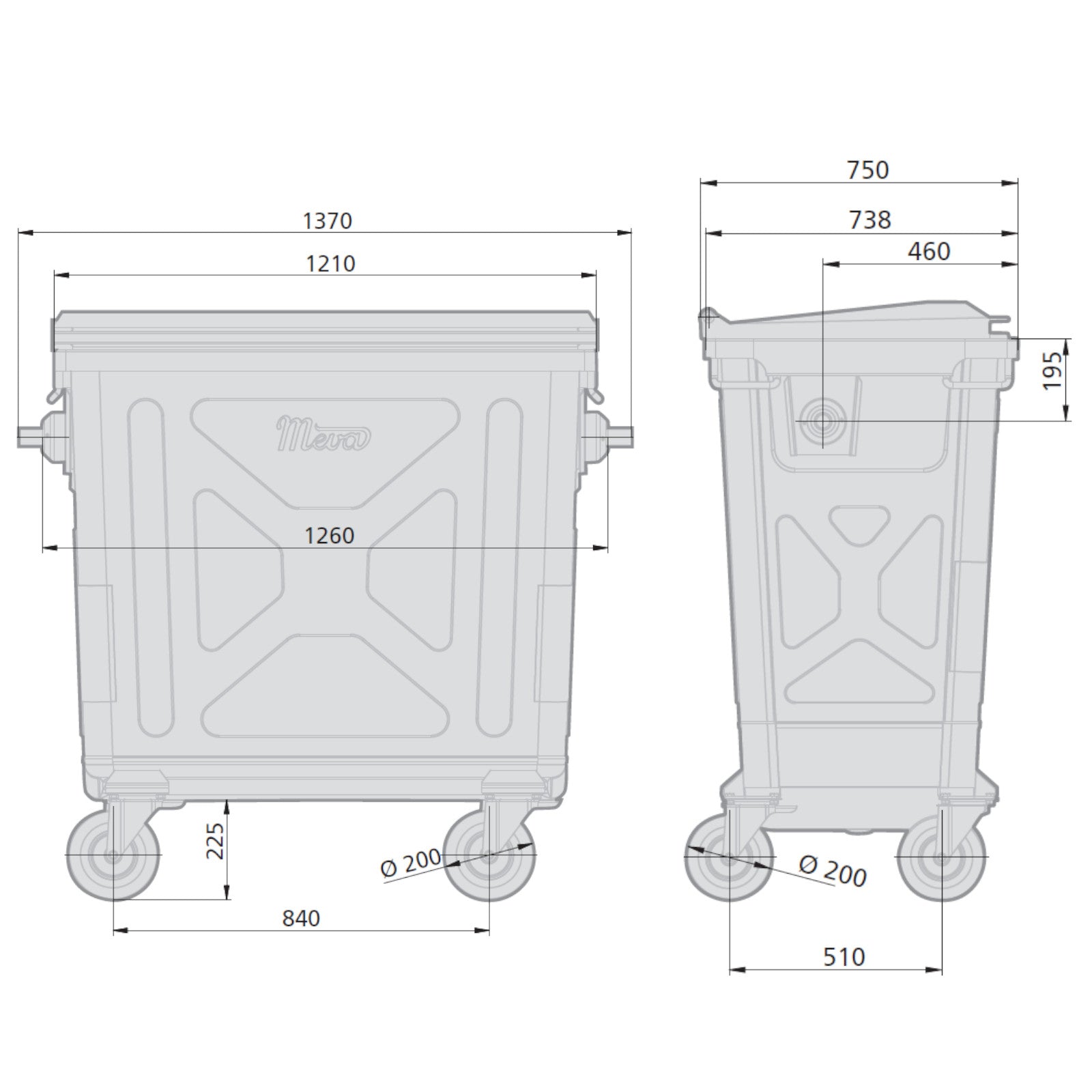 Trash Cans – Metal Steel Waste Container Garbage Ash Refractory - Carlat