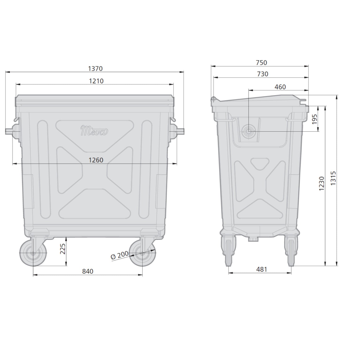 Trash Cans – Metal Steel Waste Container Garbage Ash Refractory - Carlat
