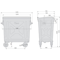 Trash Cans – Metal Steel Waste Container Garbage Ash Refractory - Carlat