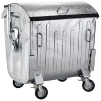 Trash Cans – Metal waste container, rubbish, refractory ash, 1100L - Carlat
