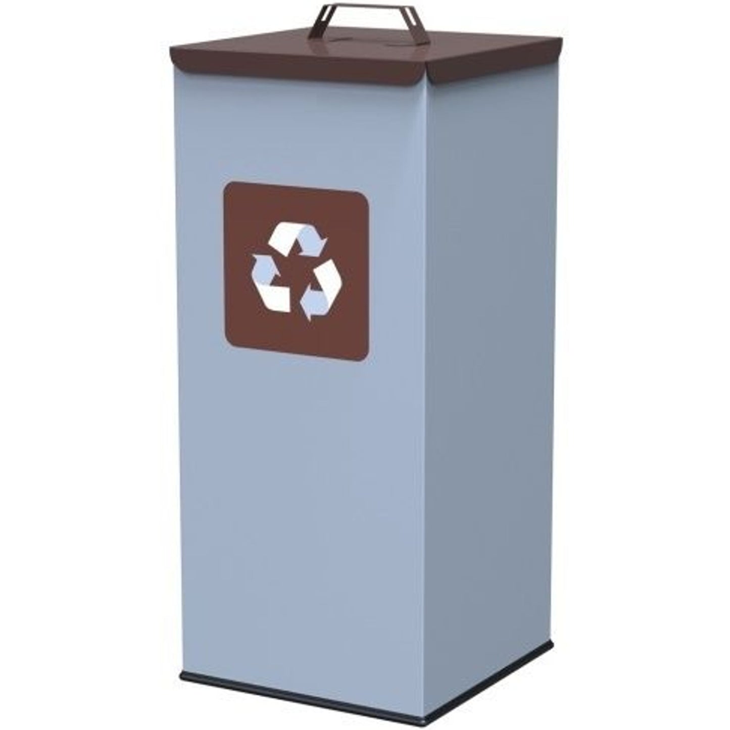 Trash Cans – Metal waste sorting bin 30x30x70cm 60L BIO - Carlat