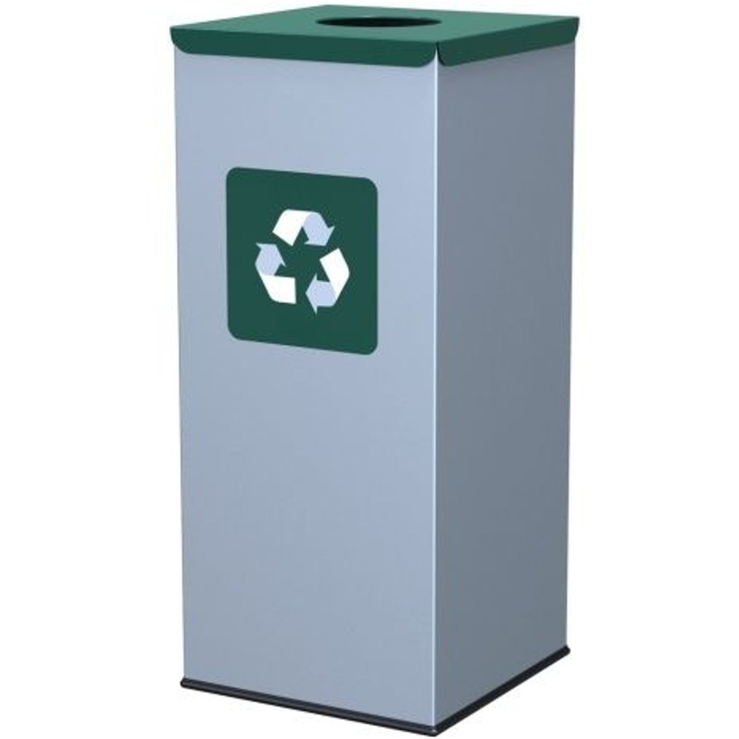 Trash Cans – Metal waste sorting bin 30x30x70cm 60L GLASS - Carlat