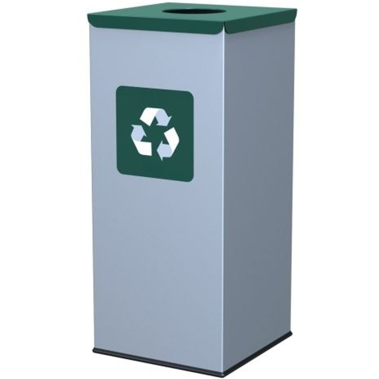 Trash Cans – Metal waste sorting bin 30x30x70cm 60L GLASS - Carlat