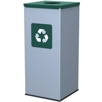 Trash Cans – Metal waste sorting bin 30x30x70cm 60L GLASS - Carlat